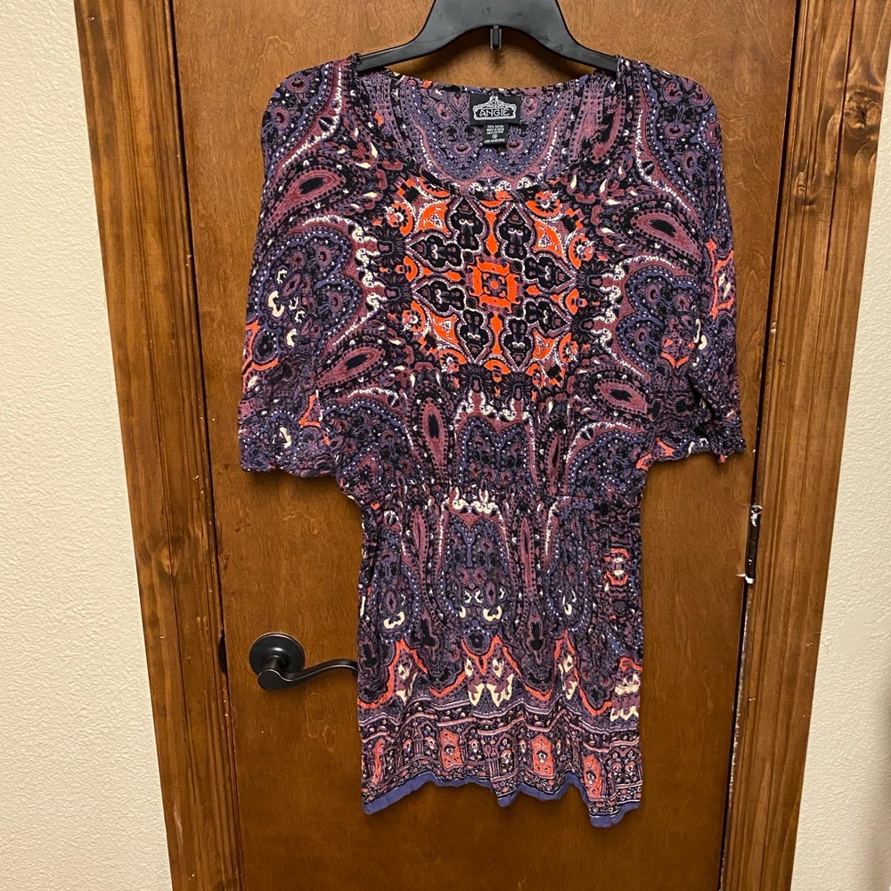 Purple and orange dress